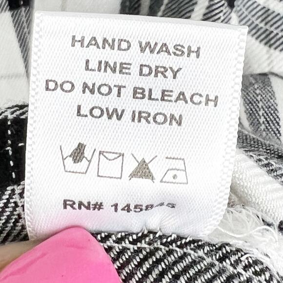 Alison‎ Andrews Off The Shoulder Plaid 3/4 Sleeve Top Size Small - Picture 13 of 13